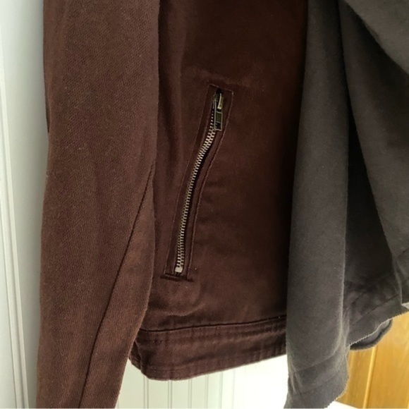 BKE Women's Denim Flyaway Jacket Maroon Size XS‎ - Picture 4 of 13